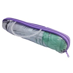 Umbrela Gri, Ambalaj Tansparent cu Fermoar Mov, Umbrela, Umbrela Mica, Umbrela cu Poseta, Umbrela Ploaie, Umbrela Geanta, Umbrela Pliabila Ploaie, Umbrela de Buzunar