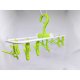 Uscator cu Agatatoare, 12 Cleme, Plastic, Verde, Uscator cu Cleme, Uscator 12 Cleme, Uscator cu 12 Cleme, Uscator de Haine cu Cleme, Uscator pentru Haine Mici, Uscator de Agatat, Uscator cu Carlig, Uscatoare cu Cleme, Uscatoare 12 Cleme