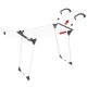 Uscator de Rufe Vileda Premium 2 in 1, 18 m, Otel, Alb si Negru, Uscator Haine, Uscatoare Metal pentru Rufe, Uscator de Intins Rufe, Uscatoare Rufe Vileda, Vileda Uscatoare Haine, Suport pentru Rufe