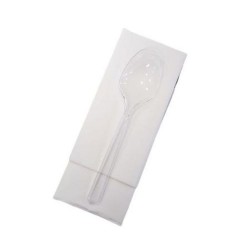 Set Lingura si Servetel OTI, Unica Folosinta,100 Buc/Set, Transparent, Tacamuri Fast Food, Seturi Unica Folosinta Catering, Tacamuri de Unica Folosinta, Tacamuri de Plastic