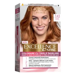 Vopsea de Par Permanenta L'OREAL Paris Excellence Creme 7.43, Blond Aramiu, 192 ml, Cu Amoniac, Vopsea de Par, Vopsea de Par Permanenta, Vopsea de Par L'OREAL, Vopsea de Par L'OREAL Paris Excellence, Vopsea Permanenta L'OREAL Vopsea de Par Permanenta L'OREAL Paris Excellence Creme 7.43, Blond Aramiu, 192 ml, Cu Amoniac, Vopsea de Par, Vopsea de Par Permanenta, Vopsea de Par L'OREAL, Vopsea de Par L'OREAL Paris Excellence, Vopsea Permanenta L'OREAL