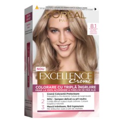 Vopsea de Par Permanenta L'OREAL Paris Excellence Creme 8.1, Blond Cenusiu Deschis, 192 ml, Cu Amoniac, Vopsea de Par, Vopsea de Par Permanenta, Vopsea de Par L'OREAL, Vopsea de Par L'OREAL Paris Excellence, Vopsea Permanenta L'OREAL Vopsea de Par Permanenta L'OREAL Paris Excellence Creme 8.1, Blond Cenusiu Deschis, 192 ml, Cu Amoniac, Vopsea de Par, Vopsea de Par Permanenta, Vopsea de Par L'OREAL, Vopsea de Par L'OREAL Paris Excellence, Vopsea Permanenta L'OREAL