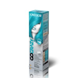 Vospea Crema Par Semipermanenta, LONCOLOR Go Crazy T90, Turcoaz, 100 ml, Crema Semipermanenta pentru Par LONCOLOR, Vopsea Semipermanenta LONCOLOR Go Crazy Nuanta Turcoaz, Masca Semipermanenta pentru Vopsire Par