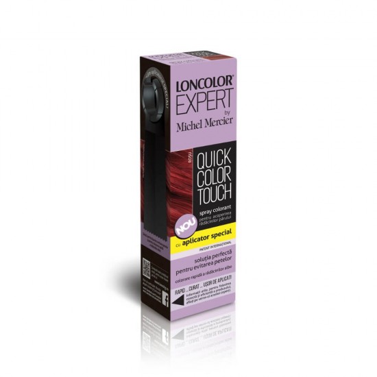 Vopsea Par Spray Radacini, LONCOLOR Expert Quick Color Touch, Rosu, 120 ml, Spray Acoperire Radacini, Spray pentru Vopsire Radacini LONCOLOR Expert, Spray Retus Radacini Roscat, Spray pentru Radacini, Spray Radacini Crescute LONCOLOR Quick Touch