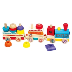 Trenulet Cu 2 Vagoane Si Forme Geometrice