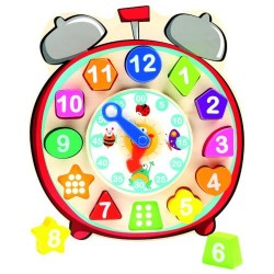 Ceas Din Lemn Cu Sortator De Forme