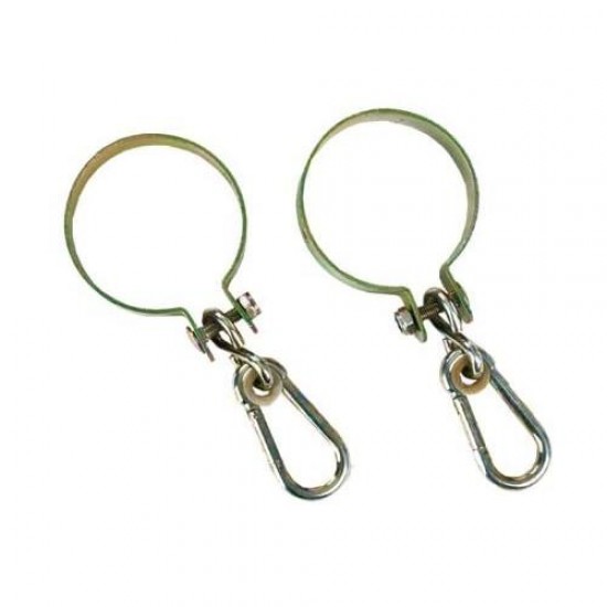 Set 2 Coliere Rotunde Cu Carlig Pentru Leagan 100 Mm