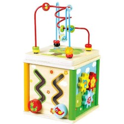 Jucarie De Dexteritate - Cub Cu Activitati 5 In 1