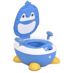 Olita Cu Manere Si Spatar Pinguin Riko Albastru