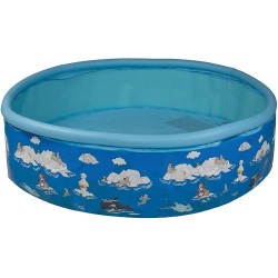Piscina Happy People Cu Perete Rigid Si Imprimeu Arctic Friends 185 X 39 Cm