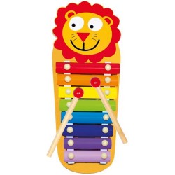 Xilofon Bino Lion Din Lemn