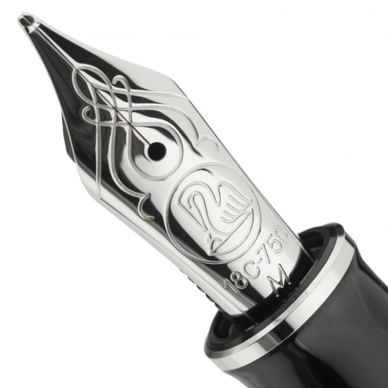 Penita M Din Aur De 18k/750 Placata Cu Rodiu Pentru Stilou M805