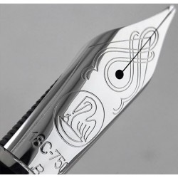 Penita B Din Aur De 18k/750 Placata Cu Rodiu Pentru Stilou M805 Penita B Din Aur De 18k/750 Placata Cu Rodiu Pentru Stilou M805