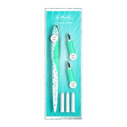 Stilou My.pen Style Caligrafie+3 Penite, Dimensiune 0,9/1,4/1,9, Frozen Glam  - Cutie Eleganta Din Plastic