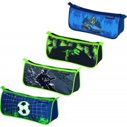 NECESSAIRE TRIUNGHIULAR SPORT, DIVERSE MOTIVE BAIETI