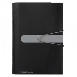 Mapa Pp A4 Eotg Expandabila Inchidere Buton Cu Elastic 12 Compartimente Si Index, Negru