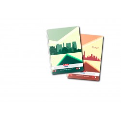 Caiet A5 70 File Cu Spirala Patratele - Economic