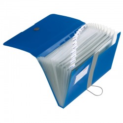 Mapa Pp A4 Eotg Expandabila Inchidere Buton Cu Elastic 12 Comp.artimente Si Index, Albastru Mapa Pp A4 Eotg Expandabila Inchidere Buton Cu Elastic 12 Comp.artimente Si Index, Albastru