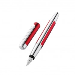 Stilou Pura P40 Penita F Corp Argintiu-rosu