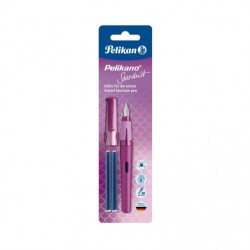 Stilou Pelikano Stardust Penita M 2 Rezerve Albastre Blister