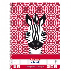 Caiet A4 80f Spirala Patratele Cute Animals Motiv Zebra Caiet A4 80f Spirala Patratele Cute Animals Motiv Zebra