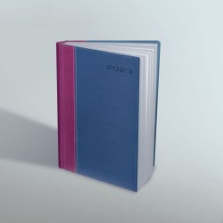 Agenda Datata A5 Premium Deluxe Marbella Vertical 352 Pagini Magenta/albastru 2023