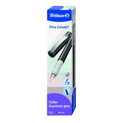 Stilou Pina Colada, Gri Metalizat, Penita M, Cutie Carton