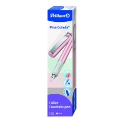 Stilou Pina Colada, Roz Metalizat, Penita M, Cutie Carton