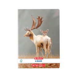 Caiet A5, 48 File, 70g/mp, Velin, Colturi Rotunjite, Motiv Animals