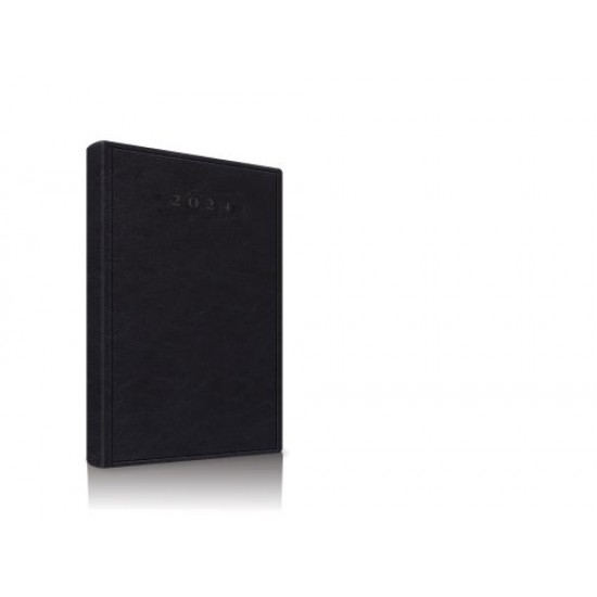 Agenda Datata Ro A5, 352 Pagini, Coperta Buretata, Culoare Negru 2024