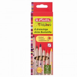 Creioane Color Triunghiular Trilino  1/1 Set 6 Creioane Color Triunghiular Trilino  1/1 Set 6