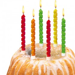 Lumanare Twister Set 6 Diverse Culori