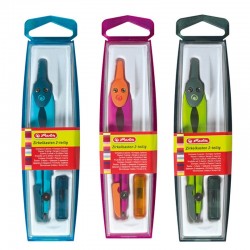 Compas Plastic Culori Asortate Herlitz Compas Plastic Culori Asortate Herlitz