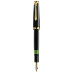 Stilou Souveran M800 M,penita Aur 18k,accesorii Placate Cu Aur,corp Negru Stilou Souveran M800 M,penita Aur 18k,accesorii Placate Cu Aur,corp Negru