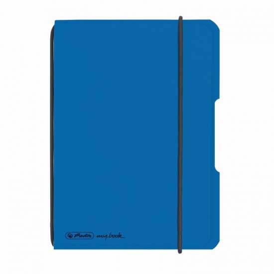 Caiet My.book Flex A6 40f Dictando Coperta Albastru Elastic Negru