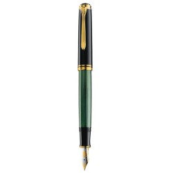 Stilou Souveran M800 B,penita Aur18k,accesorii Placate Cu Aur,corp Negru-verde Stilou Souveran M800 B,penita Aur18k,accesorii Placate Cu Aur,corp Negru-verde