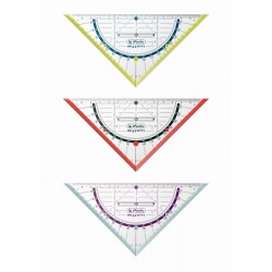 Echer/raportor16 Cm Cu Grip 3 Combinatii De Culori My Pen Echer/raportor16 Cm Cu Grip 3 Combinatii De Culori My Pen