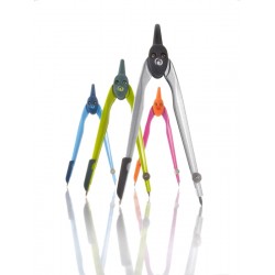 Compas Plastic Culori Asortate + Negru Herlitz Compas Plastic Culori Asortate + Negru Herlitz