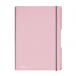 Caiet My.book Flex A4 2x40f 80gr Dictando+patratele, Roz Deschis Transparent Cu Logo Alb Caiet My.book Flex A4 2x40f 80gr Dictando+patratele, Roz Deschis Transparent Cu Logo Alb