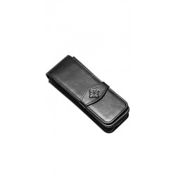 Etui Piele Neagra Pentru 3 Instrumente De Scris