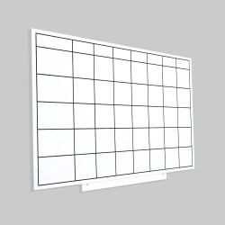 Skinplanner Magnetic Cu Suprafata Lacuita, Universal, Design Fara Cadru, Sabloane Magnetice In Limba Engleza, Dimensiune 75 X 115 Cm