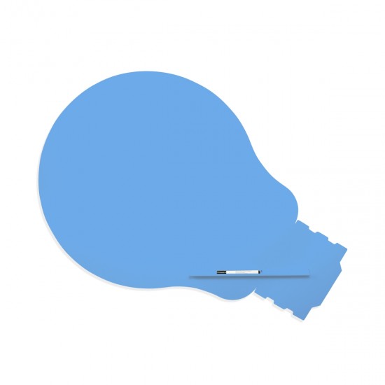 Skinshape 'idea' Magnetic Cu Suprafata Lacuita, Design Fara Cadru, Cu Forma, Culoare Albastru, Dimensiune 75 X 115 Cm