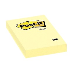 Notite adezive, Post-it, 51 x 76 mm, 100 file, galben Notite adezive, Post-it, 51 x 76 mm, 100 file, galben