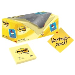 Notite adezive, Post-it, 76 x 76 mm, galben, 100 file/set, 16 bucati +4 Gratuite Notite adezive, Post-it, 76 x 76 mm, galben, 100 file/set, 16 bucati +4 Gratuite