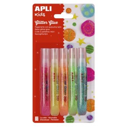 Lipici cu sclipici Apli, culori fluorescente Lipici cu sclipici Apli, culori fluorescente