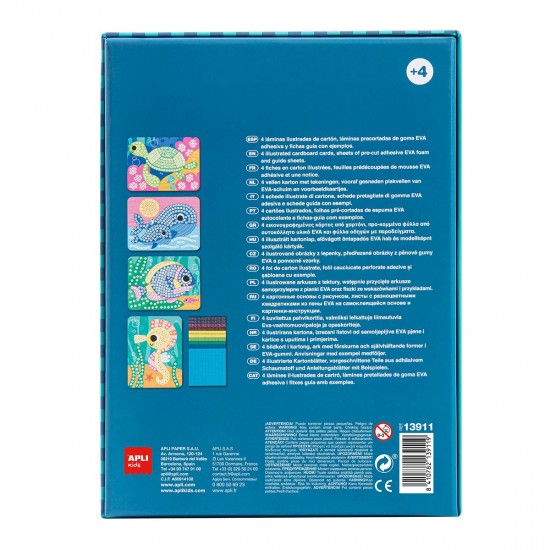 Joc creativ EVA mozaic, APLI, tema Marina