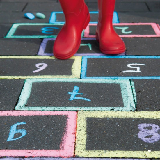 Creta Jumbo, colorata, 6 culori