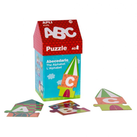 Puzzle Casuta ABC, Apli, 40 piese