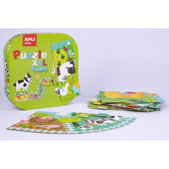 Puzzle XXL Apli, 12 piese, Ferma