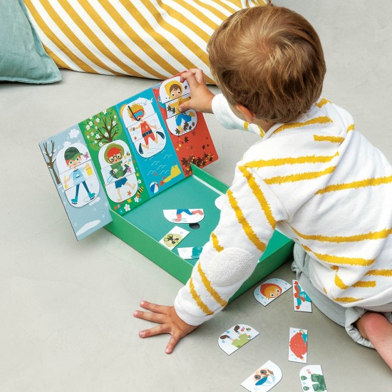 Joc creativ cu magneti Apli, tematica anotimpuri